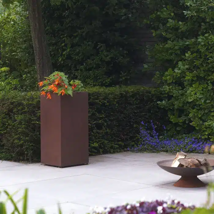CARREZ Pflanzkübel aus Cortenstahl mit Boden_5