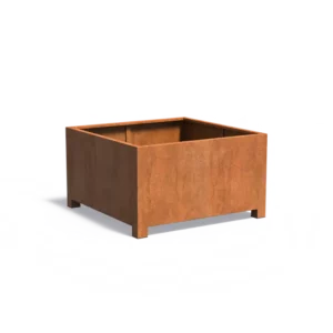 CARREZ Pflanzkübel aus Cortenstahl mit Füßen 1400x1400x800