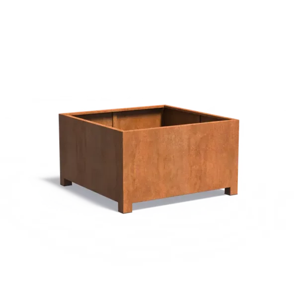 CARREZ Pflanzkübel aus Cortenstahl mit Füßen 1400x1400x800