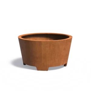CONIC Pflanzkübel aus Cortenstahl mit Füßen 1500x800