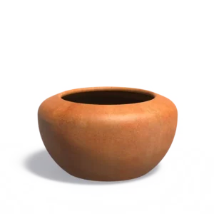 ONYX Pflanzkübel mit Boden aus Cortenstahl 980x540