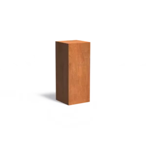 Sockel aus Cortenstahl 500x500x1200