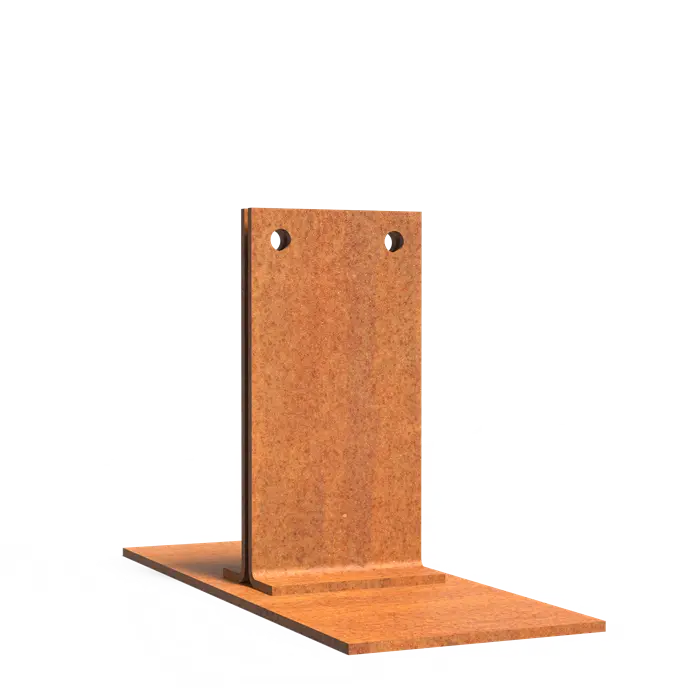 Befestigungspfosten für Cortenstahl Gartenbordüre 200x80x123