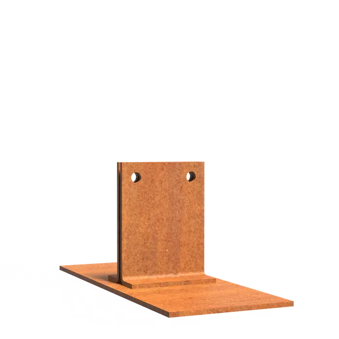 Befestigungspfosten für Cortenstahl Gartenbordüre 200x80x83