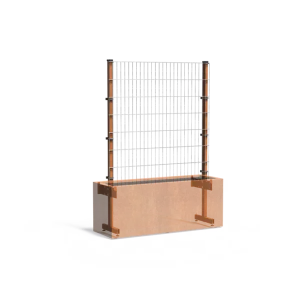 TRELLIS Rankgitter aus Cortenstahl für Kletterpflanzen und begrünte Sichtschutzlösungen im Außenbereich